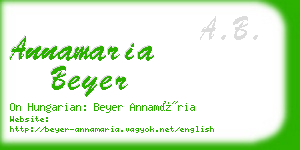 annamaria beyer business card